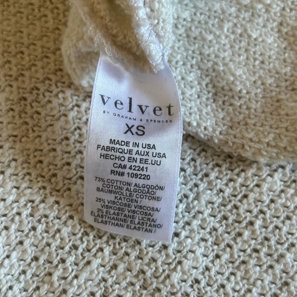 Velvet By Graham & Spencer Woman’s XS Cotton Open Front Cardigan - Picture 9 of 10